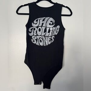 The Rolling Stones Black and White Bodysuit